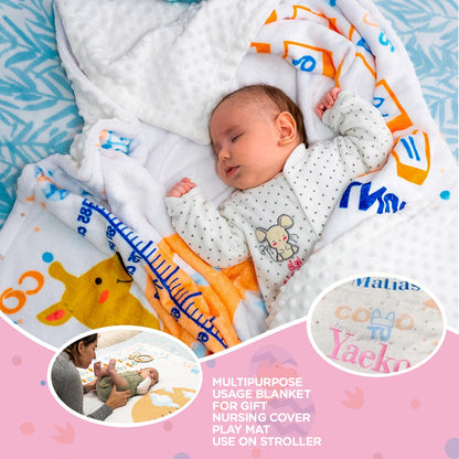 Giraffe edition growth blanket